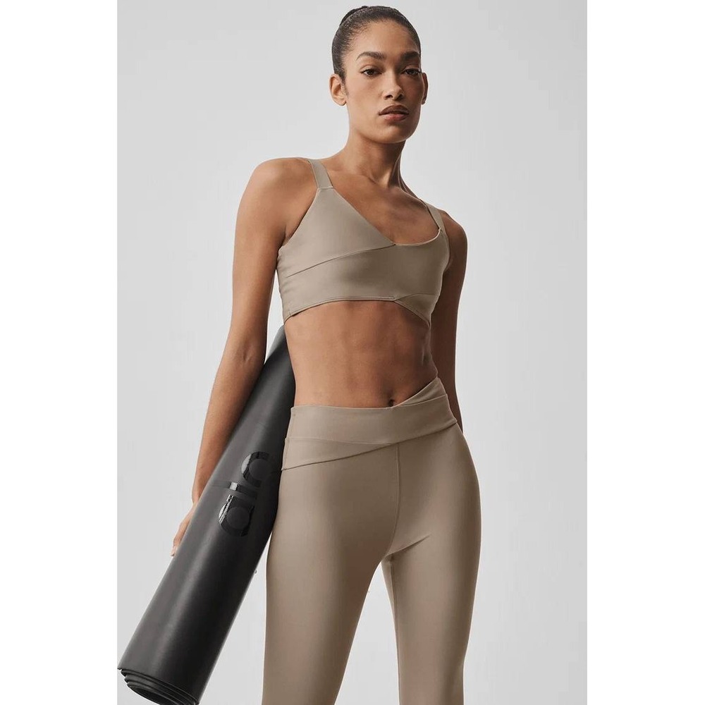 Alo Yoga Airlift Horizon Bra Gravel Small New With Tags